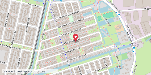 Een kaart met de locatie van Minibieb 't BoekHoekje