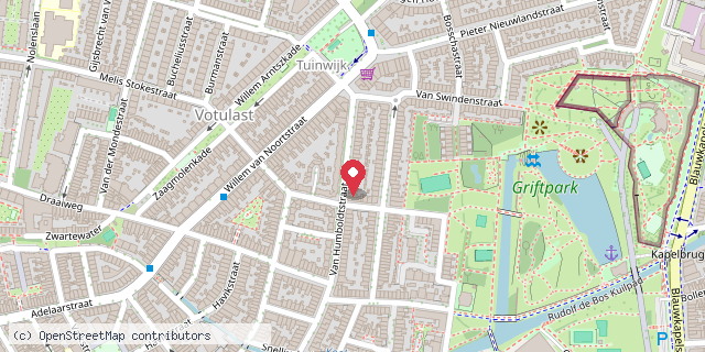 Een kaart met de locatie van Minibieb #3514