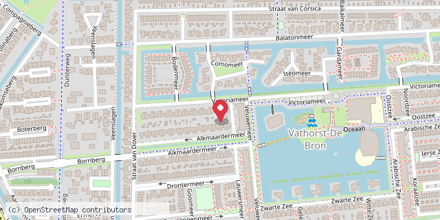 Een kaart met de locatie van Minibieb Amersfoort