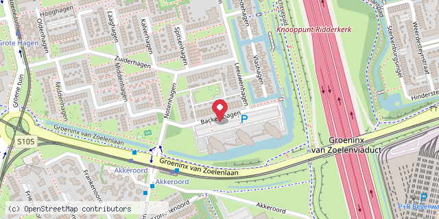 Een kaart met de locatie van Minibieb Backershagen