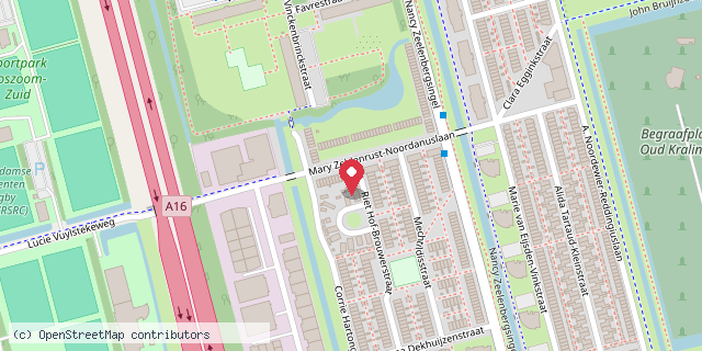 Een kaart met de locatie van Minibieb Bibliotheek Rotterdam: Mary Zeldenrust Noordanuslaan 52
