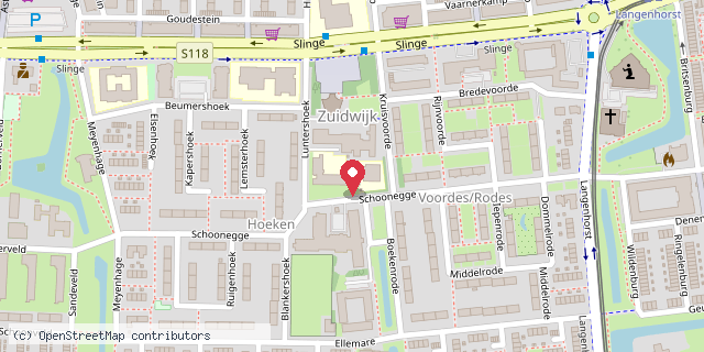 Een kaart met de locatie van Minibieb Bibliotheek Rotterdam: Slingeplein 10