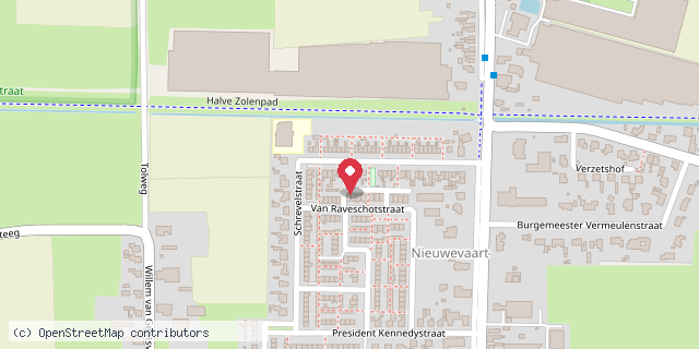 Een kaart met de locatie van Minibieb Capelle