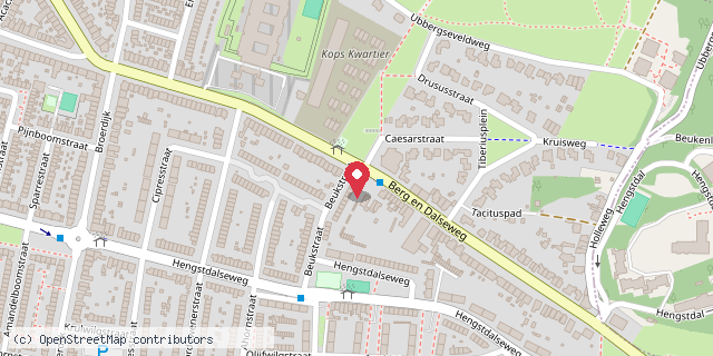 Een kaart met de locatie van Minibieb Goed Leven Nijmegen