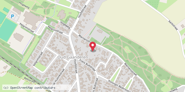 Een kaart met de locatie van Minibieb in Gaanderen.