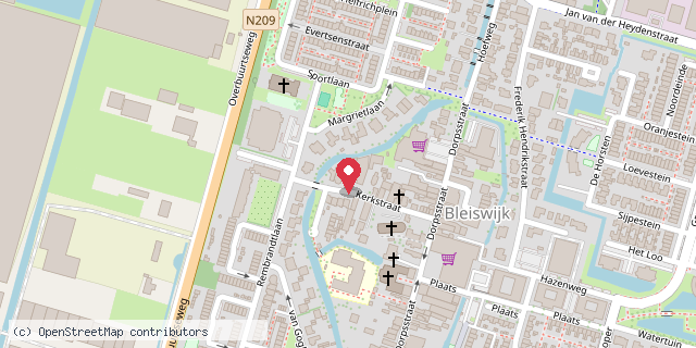 Een kaart met de locatie van Minibieb kinderdagverblijf de Zonnestraaltjes