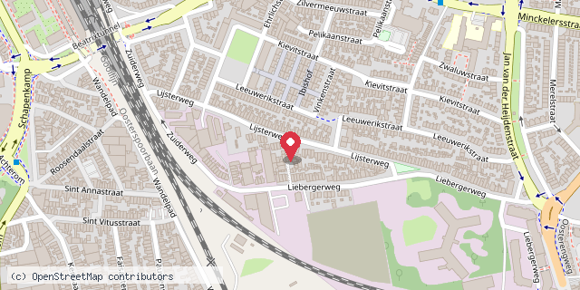 Een kaart met de locatie van Minibieb Lam