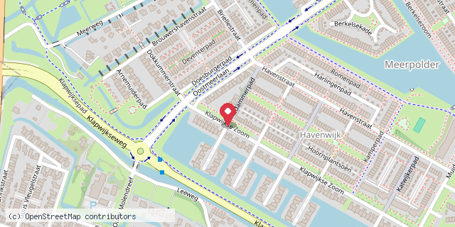Een kaart met de locatie van Minibieb Lansingerland
