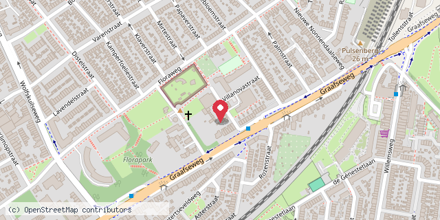 Een kaart met de locatie van Minibieb Lezewijk, Derde van Hezewijkstraat Nijmegen