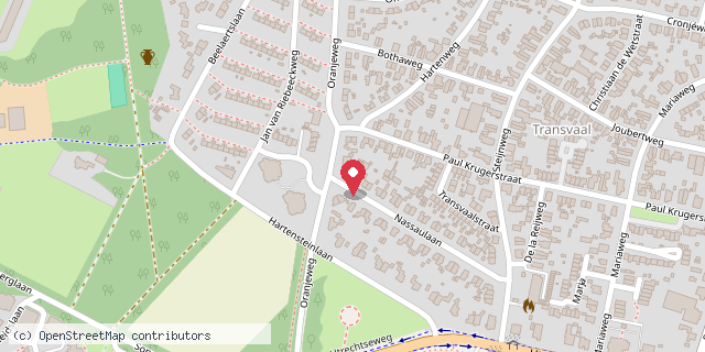 Een kaart met de locatie van Minibieb Nassaulaan Oosterbeek