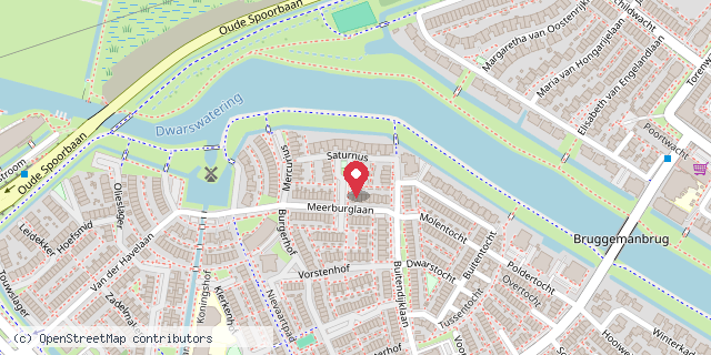 Een kaart met de locatie van Minibieb Neptunus