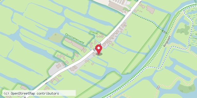 Een kaart met de locatie van Minibieb Oostzaan