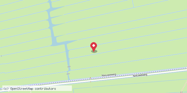 Een kaart met de locatie van Minibieb Poort Groene Hart Zoeterwoude (La Place)