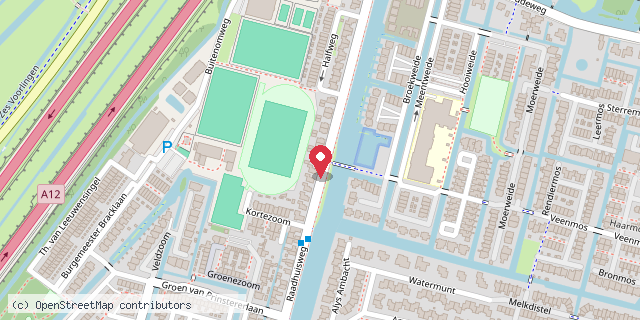 Een kaart met de locatie van Minibieb Reeuwijk