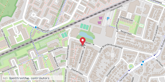 Een kaart met de locatie van Minibieb Talinglaan