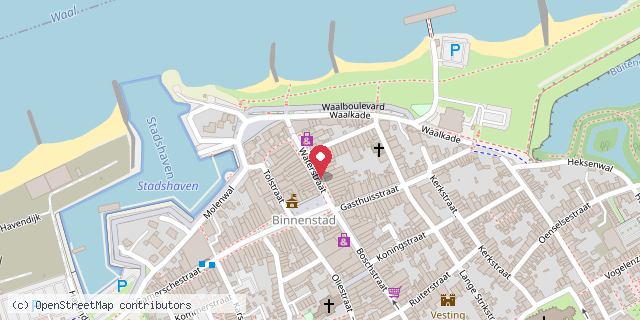 Een kaart met de locatie van Minibiebzaltbommel