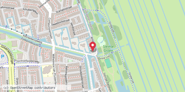 Een kaart met de locatie van Miniebieb Goverwelle