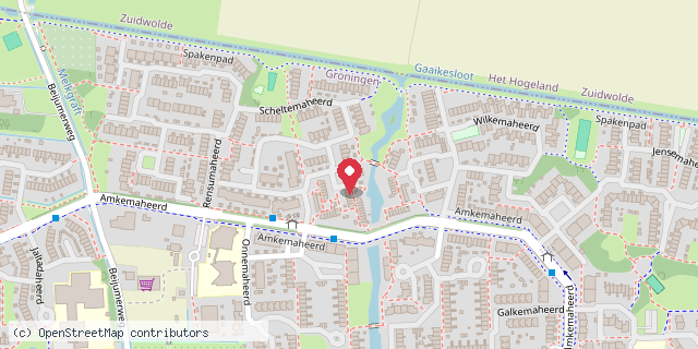 Een kaart met de locatie van Mussenbieb
