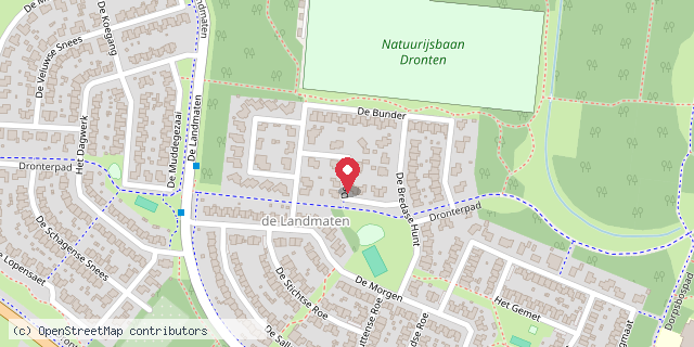 Een kaart met de locatie van Nathalie's Mini Bieb