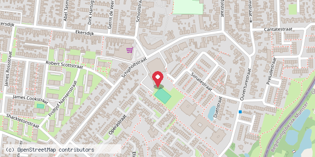 Een kaart met de locatie van Noaberhuus Glanerbrug