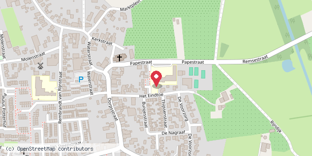 Een kaart met de locatie van OBS ‘De Sterappel'