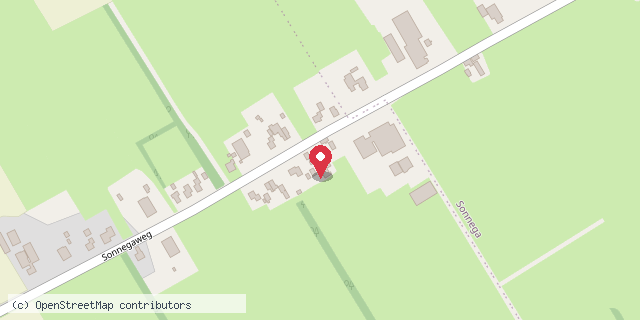Een kaart met de locatie van OBS de Lantscheene