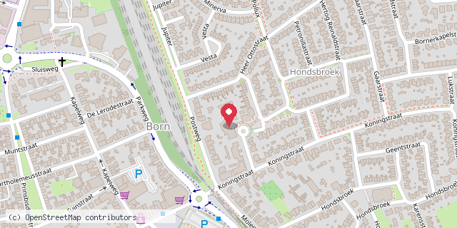 Een kaart met de locatie van obs de Wissel