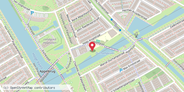 Een kaart met de locatie van Peuterspeelzaal De koppoter