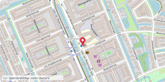 Een kaart met de locatie van RKBS de Fontein