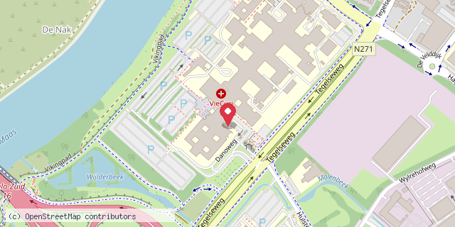 Een kaart met de locatie van Robin Hood (Vicuri ziekenhuis)