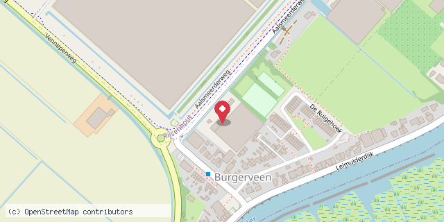 Een kaart met de locatie van Rozen & Radijs