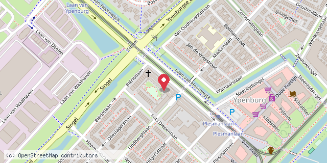 Een kaart met de locatie van Ruilkast in het CJG Ypenburg