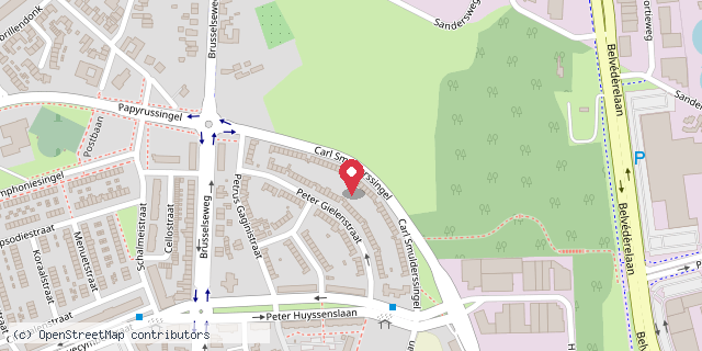 Een kaart met de locatie van Safarana box