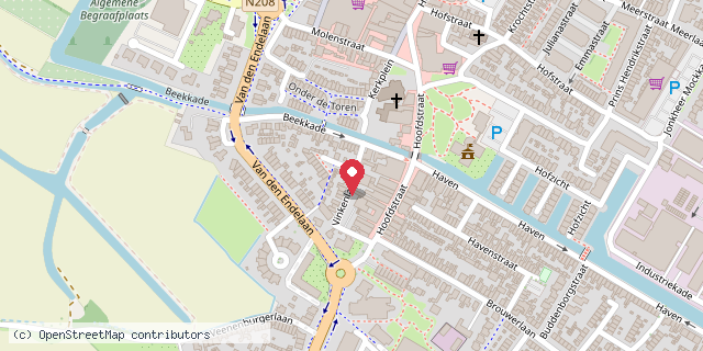 Een kaart met de locatie van sijsje