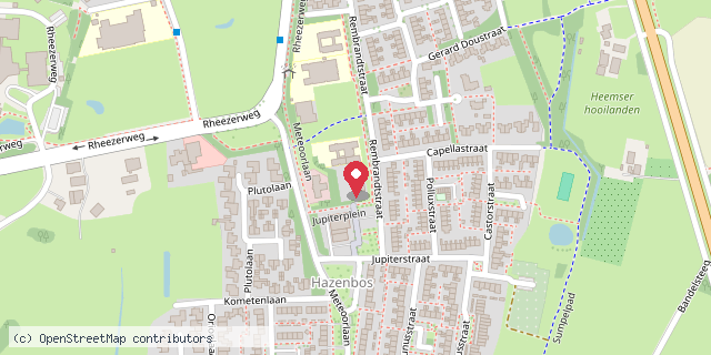 Een kaart met de locatie van Speel o Theek Tjoek Tjoek