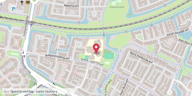Een kaart met de locatie van Speelotheek Pip & Zo