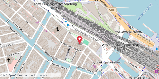 Een kaart met de locatie van Speeltuin Piramide