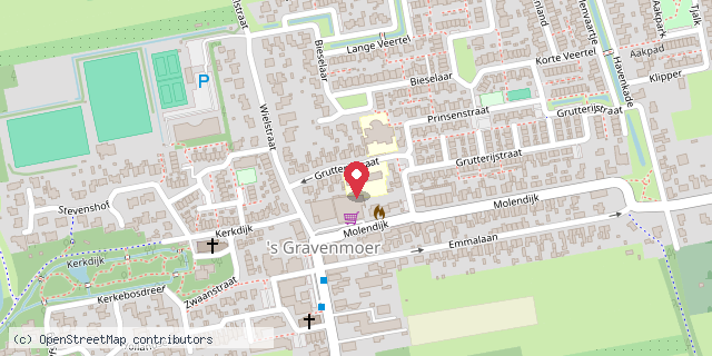 Een kaart met de locatie van Springplank-Boekenkast