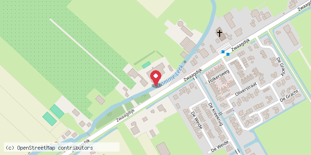 Een kaart met de locatie van St. Jozefschool