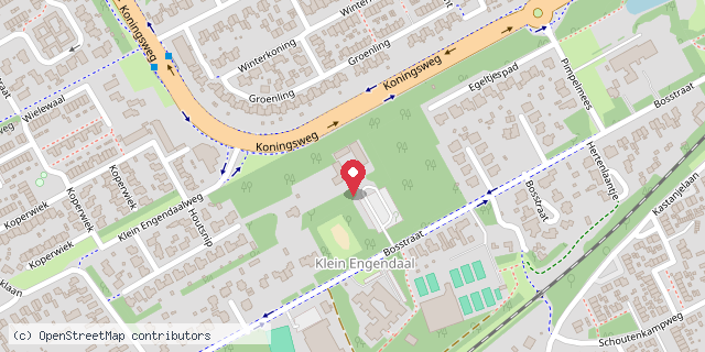 Een kaart met de locatie van Stayokay Soest