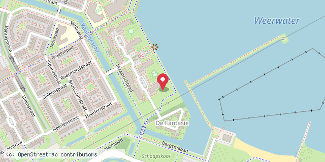 Een kaart met de locatie van Stedenwijk