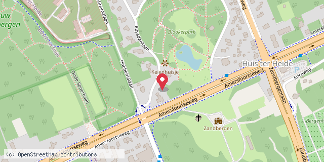 Een kaart met de locatie van Stefanie's Minibieb