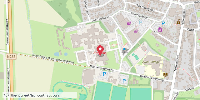 Een kaart met de locatie van Stelle