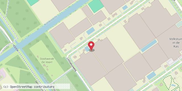 Een kaart met de locatie van Stichting Weet hoe je leeft!