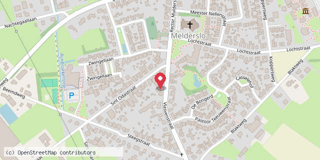 Een kaart met de locatie van Supermarkt Melderslo