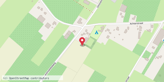 Een kaart met de locatie van T&P Sport, Ommeren
