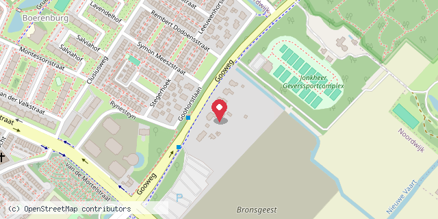 Een kaart met de locatie van Take a book!