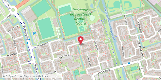 Een kaart met de locatie van Tom