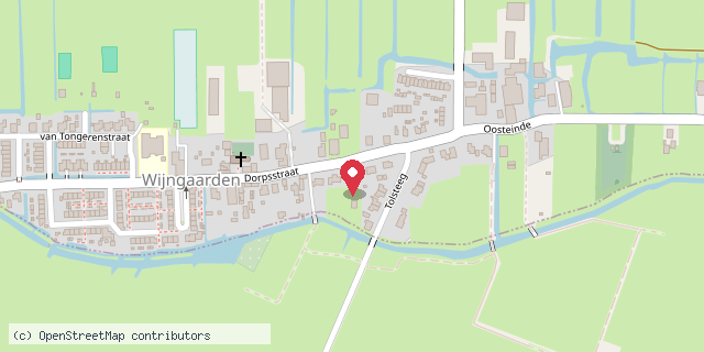 Een kaart met de locatie van TroWi's minibieb