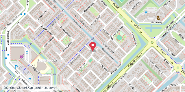 Een kaart met de locatie van Trui's minibieb ~ share happiness